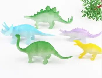 8 vnt/set Naktį Šviesos Noctilucent Dinozaurų Paveikslas Dovana Švyti Tamsoje Žaislai Žaislas Vaikams, Vaikų Žaislai ir Pomėgiai
