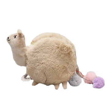 Alpaka Pliušinis Maišelį Gyvūnų Paketo Camel Spalvos Animacinių filmų Mielas Pečių Kuprinė Kuprinę Vaikams Mergina Kūdikio Krepšys pliušinis lėlės, žaislai, dovanos