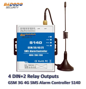 Badodo GSM SMS 2G 3G 4G Nuotolinio valdymo pultelis Signalizacijos Sistema, 4 DIN 2 DOUT RTU Valdiklis Automatizavimo Stebėjimo Sistemos S140 Jungiklis
