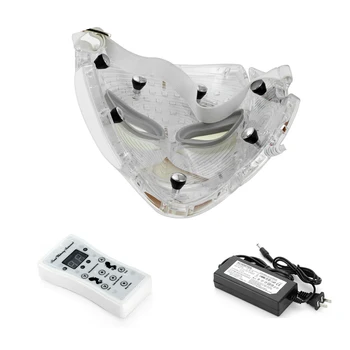 LED Fotonų Veido Kaukė Terapijos 3/7 spalvų Šviesos Odos Sugriežtinimas Atjauninimas, Raukšlių, Spuogų Šalinimas, Veido, Anti-Senėjimo priemone toning Mask