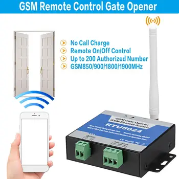 1Set RTU5024 2G GSM Relay SMS Skambučių valdymo pultelio GSM Vartų Atidarymo Jungiklis su Antena Stovėjimo Prieigos Kontrolės Saugos