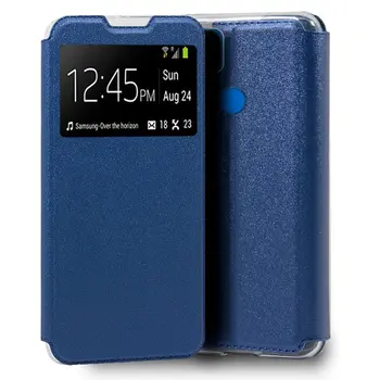 Kietas®-Xiaomi Redmi 9C sklandžiai mėlyna Flip Cover case-stand langą Padengti knyga