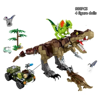 Dinozaurų Pasaulinio Karo Mech Tyrannosaurus Robotas T. Rex Rampage Juros Periodo Blokai Duomenys Dino Plytų Žaislai Vaikams Kalėdų Dovanos