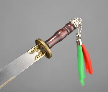 Senovės 1:6 miniatiūriniai šaltojo ginklo modelis breaking wind sabre su medžio rankena kardas krašto žmogus, plati rankena Broadsword ginkluotė