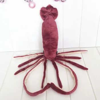 Karšto vyno raudona kalmarai lėlės mielas jūros gyvūnų pliušinis žaislas kūrybos dovana Vaikas draugei gimtadienio dovana, Kalėdų Dovana