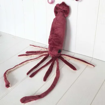 Karšto vyno raudona kalmarai lėlės mielas jūros gyvūnų pliušinis žaislas kūrybos dovana Vaikas draugei gimtadienio dovana, Kalėdų Dovana