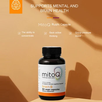 MitoQ Smegenų Sveikatai Tablet Ląstelių Energijos Smegenų Pažinimo Sveikas Ginkgo Biloba Ekstraktas Tonifying Smegenų Tablet