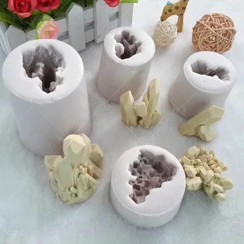 18072608 3D Ledkalnio Silikono Minkštas Pelėsių Kristalų Varveklis pelėsiai, Pelėsiai Šokolado Pyragas Apdaila 