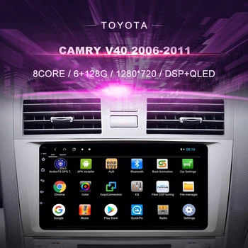 Automobilių DVD Toyota Camry V40 ( 2006-2011 M.) Automobilio Radijo Multimedia Vaizdo Grotuvas, Navigacija, GPS Android9 Dvigubas Din