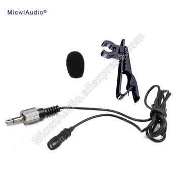 Įvairiakryptė Kondensatoriaus 3.5 mm Lavalier Microphone Atvartas Mono Varžtas Užraktas Sennheiser System Black MicwlAudio LA-005