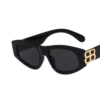2021 Naujos Prekės Dizaino Akiniai nuo saulės Moterims T Mados Black Cat Eye Akiniai nuo saulės Moterų Gradientas Saulės Akiniai oculos