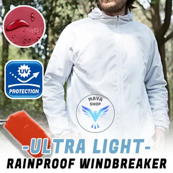 Vyrų, Moterų Atsitiktinis Striukės švarkelis, Vėjo Ultra-Light Rainproof Švarkelis, Viršuje rompevientos para hombre chaqueta hombre