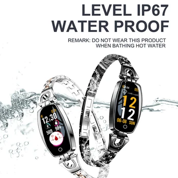 NE-SIENŲ H8 Smart Watch Moterų 2019 Vandeniui Širdies ritmo Monitoringo Bluetooth 