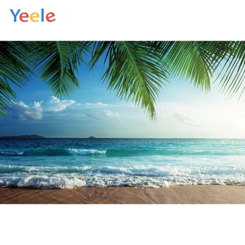 Yeele Holiday Beach Marina Palmių Saulėtas, Photocall Fotografijos Backdrops Asmeninį Fotografijos Fone Fotostudija