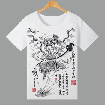 Anime Touhou Project T-marškinėliai moterims, vyrams, Cosplay Marškinėliai trumpomis Rankovėmis