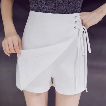 Trumpas sijonas moterų pavasario ir vasaros naujų mados aukštos juosmens rudenį ir žiemą, nereguliarus ėjimo įrodymas, kelnių sijonas-line sijonas