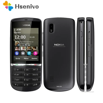 300 original atrakinta Nokia asha 300 Mobiliojo telefono 2.4' 3G 