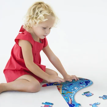 Karšto Kūdikių Medinė Dėlionė Mokymosi Žaislai Vaikams Švietimo Žaislas Vaikams Gyvūnų Dinozaurų Transporto priemonės Medienos Pjūklelis Atitikimo Dėlionės Žaidimas