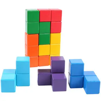 Kuulee Medinis Pastatas Nustatyti Smart Cube Tetris Vystymosi Žaislas Vaikams, Vaikų Kubo Aukštos Kokybės Vaikas Įdomi