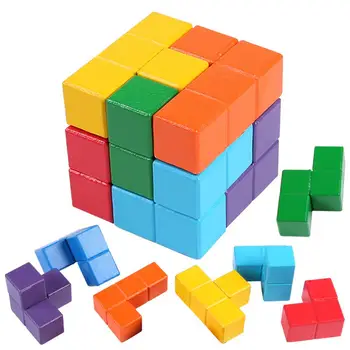 Kuulee Medinis Pastatas Nustatyti Smart Cube Tetris Vystymosi Žaislas Vaikams, Vaikų Kubo Aukštos Kokybės Vaikas Įdomi