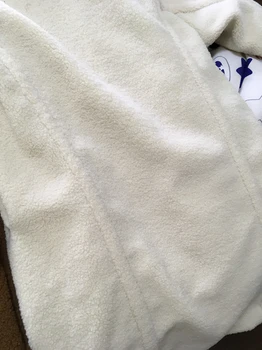 2020 naujas teddy kailio moterų dirbtiniais kailiais alaus purus moterų gatvės stiliaus ilgas kailis baltos spalvos, su kišenėje mados dizaino storas šiltas