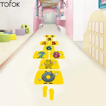 Tofok skaitmeninis šokinėja tinklelis žaidimas lipdukai ikimokyklinio ugdymo įstaigų vaikų kambarys studijų dekoravimas sienų lipdukai