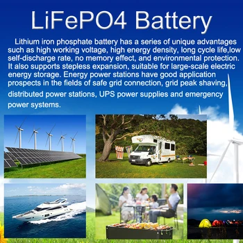 4PCS 3.2 V 280Ah LiFePO4 baterija, didelės talpos 280000mAh ličio geležies fosfatas, aukštas, ilgas tarnavimo laikas, baterijos
