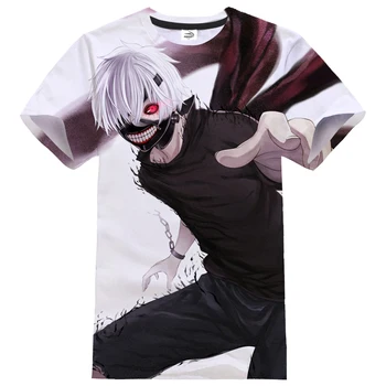 Nauja, T-shirt Vyrai Moterys Anime Stiliaus Streetwear Tokijo Pabaisa 3D Atspausdintas Mados Cosplay Marškinėlius Harajuku Hip-Hop marškinėliai Atsitiktinis Viršūnės