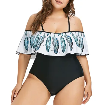 Bikini 2020 mujer Seksuali Moteris Vienas Gabalas Kamšalu Maudymosi kostiumai Plius Dydis Plunksnų maudymosi kostiumėlį Bikini komplektas Tankini Danga-ups Maillot de bain