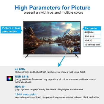 2020 Geriausias HDMI Jungiklis 4K 60Hz HDMI Switcher 3 jungtys HDMI Jungiklis Adapteris 3 in 1 out HDMI Jungiklis 2.0 Konverteris PS4 Pro TV BOX