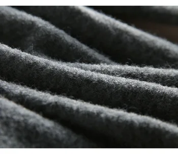 Prancūzijos Gilia V Crossover Apykaklės Šiltą Prabanga Alpakų Vilnos Megztinis Elegantiškas ir Atsitiktinis