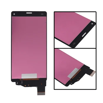 Sony Xperia Z3 kompaktiškas D5803 D5833 LCD Ekranas skaitmeninis keitiklis Jutiklis Stiklo plokštės Z3 mini komplektuojami su Rėmo Telefono Dalys, LCD