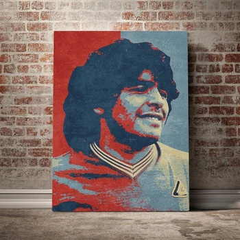 Diego Maradona Plakatas Sporto Superžvaigždė Futbolo Drobė Spausdina Tapybos Sienos Menas Namų Puošybai Nuotraukos Kambarį Dekoro