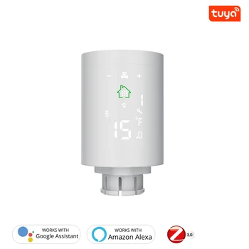 TUYA Zigbee 3.0 Smart Termostatiniai Radiatorių Reguliatorius Temperatūros Valdymas Balsu Dirbti Su Alexa, Google 