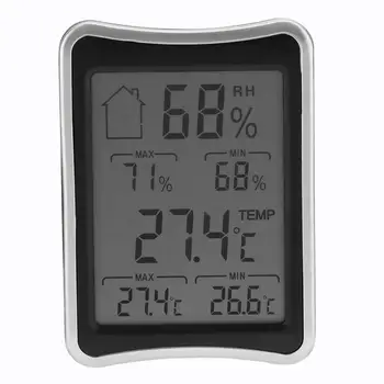 LCD Skaitmeninis Termometras Patalpoje Lauko Drėgmėmačiu Belaidė Oro Stotis vidaus/lauko temperatūros