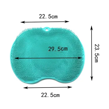 Alfombra baño Vonios kambarys pėdų masažas dušo silikono odos šveitimo padas valymas masažo pagalvėlę, be rankų vonios kilimėlis naujas 22*
