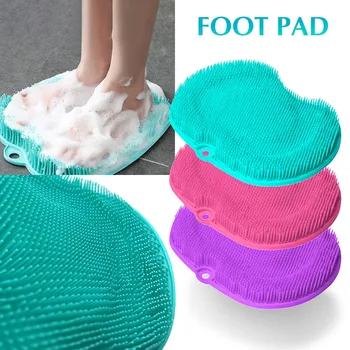 Alfombra baño Vonios kambarys pėdų masažas dušo silikono odos šveitimo padas valymas masažo pagalvėlę, be rankų vonios kilimėlis naujas 22*