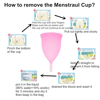 100 Vnt./daug moterų Higienos Menstruacijų Puodeliai Medicininės kokybės Silikono Copa Menstruacijų Lady Cup Daugkartinio naudojimo Moterų Taurės Laikotarpis