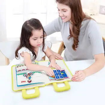 Montessori Žaislai Vaikams 1-3 Metų amžiaus Kūdikių Ankstyvojo Mokymosi Švietimo 3D Tylus Audinys Veikla, Istorija, Knygos, skirtos Kūdikiams, Dovanos