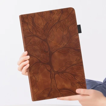 3D Medžio Iškilumo Tablet Case For Samsung Galaxy Tab A7 