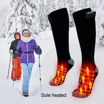 2000 MAh Elektra Šildomas Unisex Kojinės Termo kojinės Su 2Battery 3 Temperatūros Nustatymai Lauko Žiemos Slidinėjimo Sporto Atšilimo Kojinių