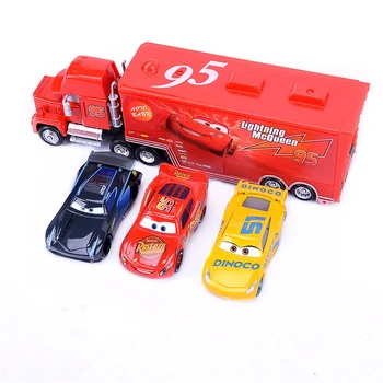 Disney Pixar Cars 2 3 Žaislas Automobilis Nustatyti Žaibas McQueen Mack Dėdė Sunkvežimių Gelbėjimo Kolekcija 1:55 Diecast Modelio Automobilių Žaislas Vaikams Dovanų