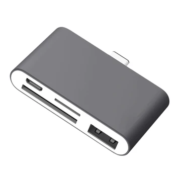 Elisona Tipas-C USB Tipo C HUB OTG Sim CF, SD TF Card Reader Konverteris Adapteris, skirtas 