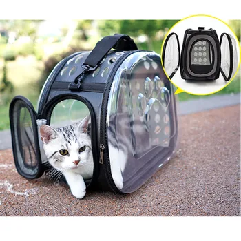 Skaidrus Katė maiše nešiojamų naminių Vežėjas katė vežėjas, sulankstomas už šunų Kuprinė katė lagaminas kosmoso kelionių peties