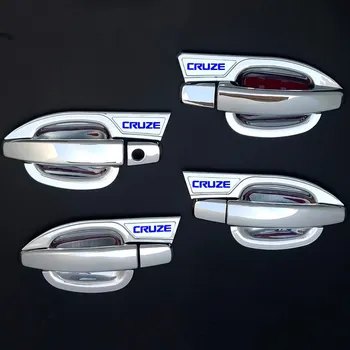 Aukštos kokybės ABS Chrome Durų dubenį rankena, Chevrolet Cruze 2009-M. Automobilio stiliaus