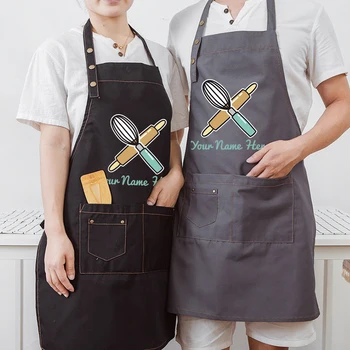 Paprastos virtuvės prijuostė rankovių virėja, apsaugos nuo užsiteršimo darbo drabužiai namų virtuvė suaugusių vyrų ir moterų juosmens prijuostė bendras logotipas spausdinti