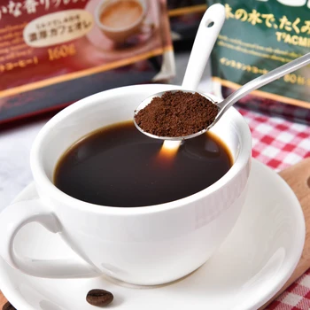 Nemokamas pristatymas Japonijos AGF blendy skrudintos kavos be sacharozės, stipraus skonio ir momentinių gryna juoda kavos milteliai 160g
