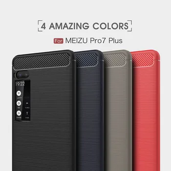 Už Meizu Pro7 Pro 7 Atveju Meizu Pro 7 Padengti Prabanga Minkšto Silikono Atgal Telefoną Atveju Meizu Pro 7 Pro7 Padengti Coque Fundas