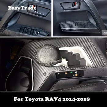 Toyota RAV4 m. m. 2016 m. 2017 m. 2018 m Reikmenys, Automobilių Lipdukas Anglies Pluošto Spalva Modelio Interjero Lipdukas Rinkinys Decal Apdaila