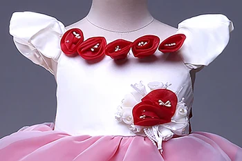 Cutestyles Raudonos Suknelės Mergaitėms Elegantiškas Mergaitė Saulė Suknelių Mados Princesė Suknelės Mergaitėms GD31115-22